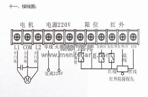自動門控制裝置接線圖 自動門控制裝置接線圖